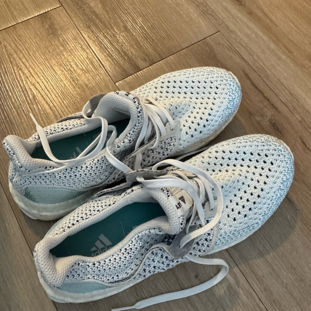 Adidas White and Gray Running Shoes